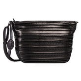 Gabor Womens Nicola Shoulder Bag, Metallic Black, M